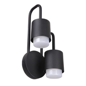 6W LED sieninis fasado šviestuvas SORANO, juodas, 3000K, IP44
