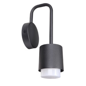 6W LED sieninis fasado šviestuvas SORANO, juodas, 3000K, IP44