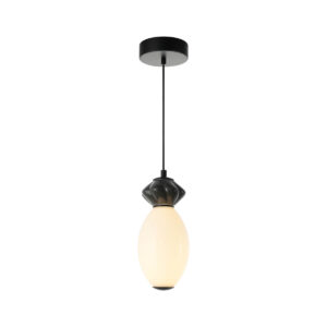 7W LED pakabinamas šviestuvas BALOS, juodos/baltos sp., 3000K