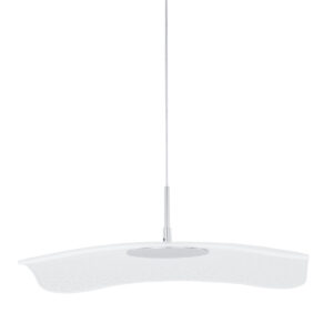 8W LED pakabinamas šviestuvas BLOSSOM, chromo/baltos sp./skaidrus, 3000K
