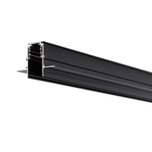 Įleidžiamas magnetinis bėgelis MAGNETIC, juodas, 1m
