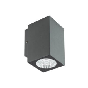 4W LED sieninis lauko šviestuvas QUAD, tamsiai pilkas, 2700K, IP65, 90814