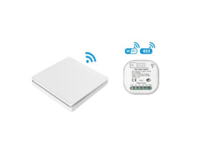 Belaidis jungiklis su rele (WiFi + RF)