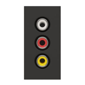 RCA lizdas juodos spalvos