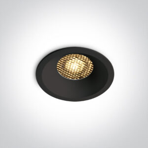 10W LED įleidžiamas šviestuvas su filtru nuo akinimo, juodas, 3000/3500/4000K, 10110DH/B/V