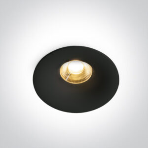 12W LED įleidžiamas šviestuvas, juodas, 3000/3500/4000K, 10112DX/B/V