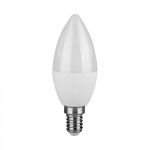 6,5W LED lemputė, E14, žvakės formos, 6500K, 180°