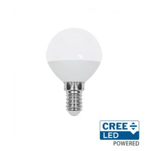 3,7W LED lemputė, E14, P45, 3000K, 180°, CREE LED chip