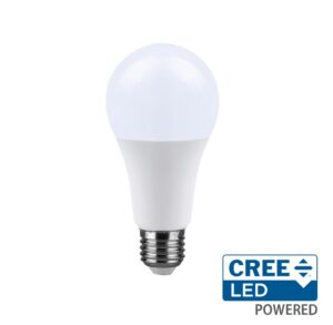 15W LED lemputė, E27, A65, 4000K, 200°, CREE LED chip