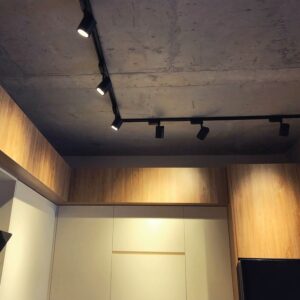 35W LED šviestuvas į 3 fazių bėgelius, juodas, 4000K, CREE LED chip