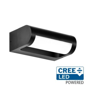 10W LED sieninis šviestuvas, juodas, 3000K, IP65, CREE LED chip