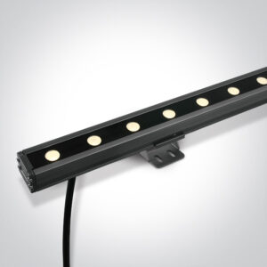 24W LED linijinis fasado šviestuvas, pilkas, 3000K/RGB, IP66, 7055B/RGBW