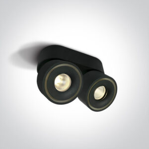2x8W LED lubinis šviestuvas, juodas, 3000/3500/4000K, 12208LA/B/V