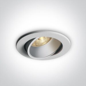 6,5W LED įleidžiamas pakreipiamas šviestuvas, baltas, 3000/3500/4000K, 11107K/W/V