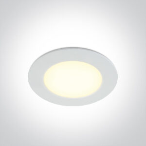 6W LED įleidžiamas vidaus/lauko šviestuvas, baltas, 2700/3000/4000K, dimeriuojamas, 10106P/W/V