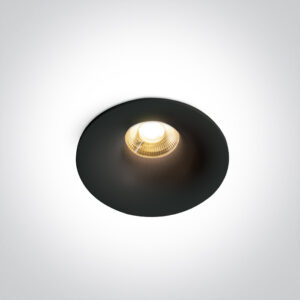 7W LED įleidžiamas šviestuvas, juodas, 3000/3500/4000K, 10107DX/B/V