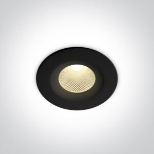 7W LED įleidžiamas šviestuvas, juodas, 3000/4000/5000K, 10107CA/B/V