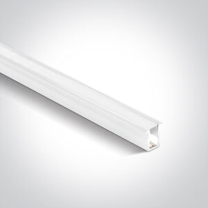 LED įleidžiamas profilis, baltas, su dangteliu, 2m, 7901R/W