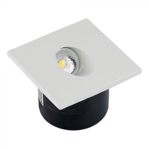 3W LED įleidžiamas sieninis šviestuvas, baltas, 3000K