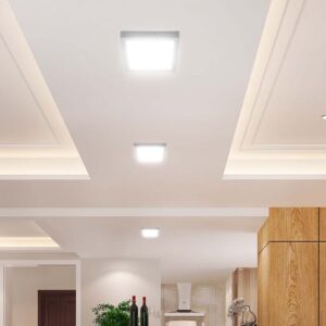 18W LED paviršinė panelė, kvadratinė, balta, 4000K