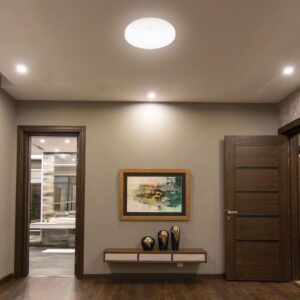 15W LED paviršinis šviestuvas, baltas, 3000/4000/6000K, su judesio davikliu, IP44, CREE LED chip