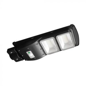 8W LED gatvės šviestuvas su saulės baterija, juodas, 6000K