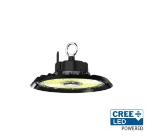 200W LED UFO sandėlio šviestuvas, juodas, 4000K, CREE LED chip