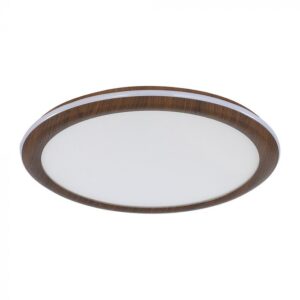 36W LED paviršinis šviestuvas, baltos/rudos sp., 3000/4500/6500K, dimeriuojamas